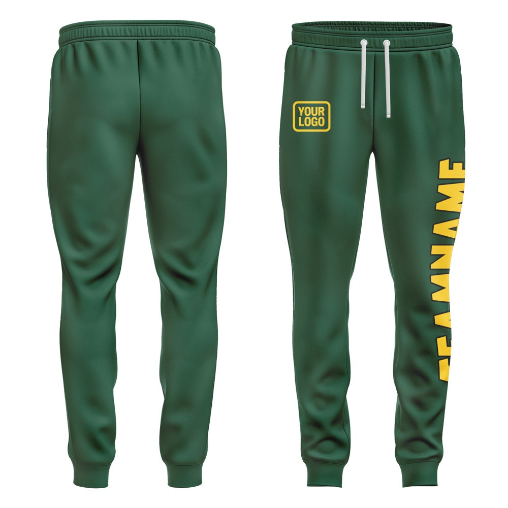 Custom Green Gold Pants