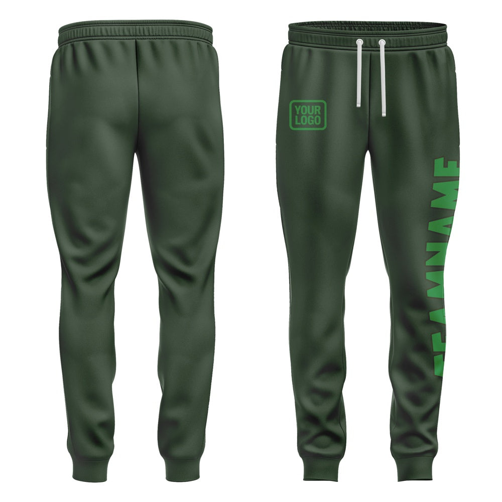 Custom Dark Green Emerald Green Pants
