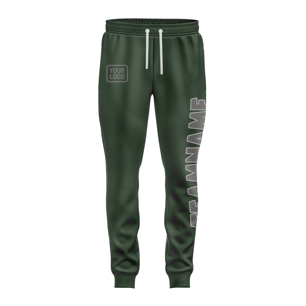 Custom Dark Green Dark Grey Pants