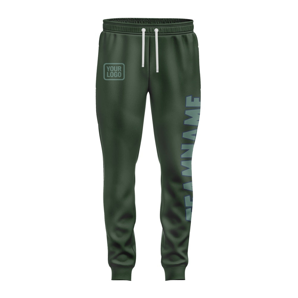 Custom Dark Green Blue Green Pants