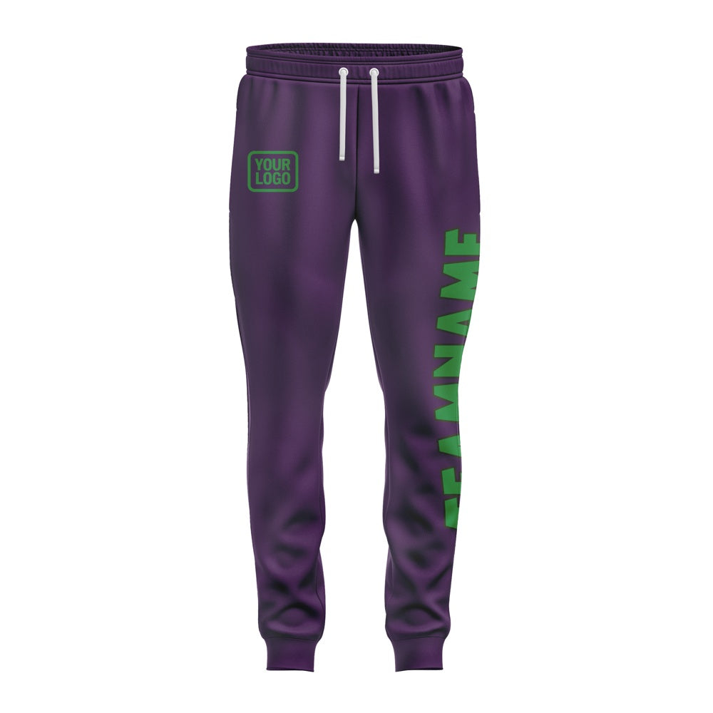 Custom Purple Emerald Green Pants