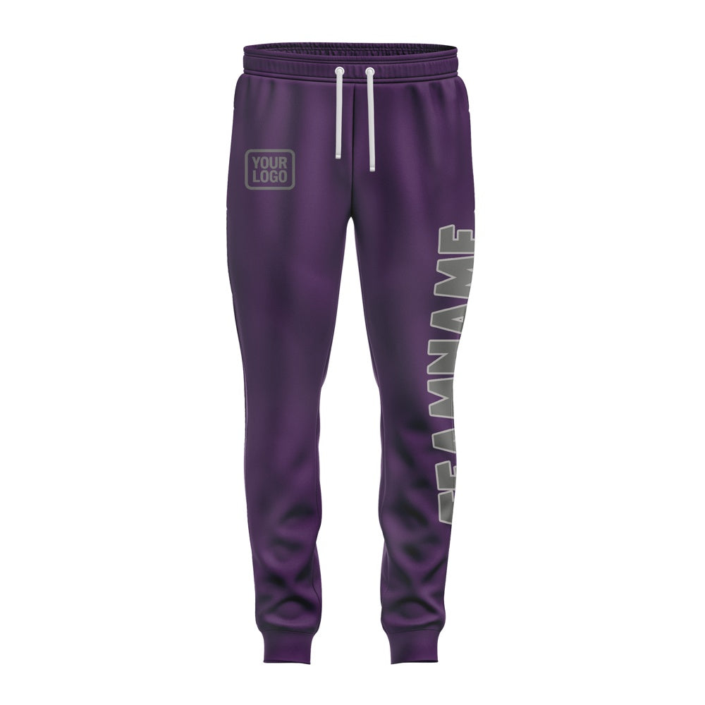 Custom Purple Dark Grey Pants