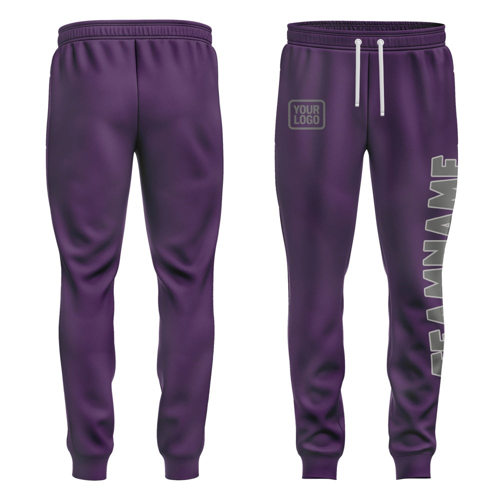 Custom Purple Dark Grey Pants