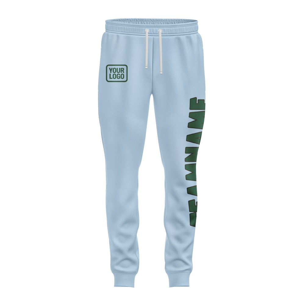 Custom Light Blue Green Pants