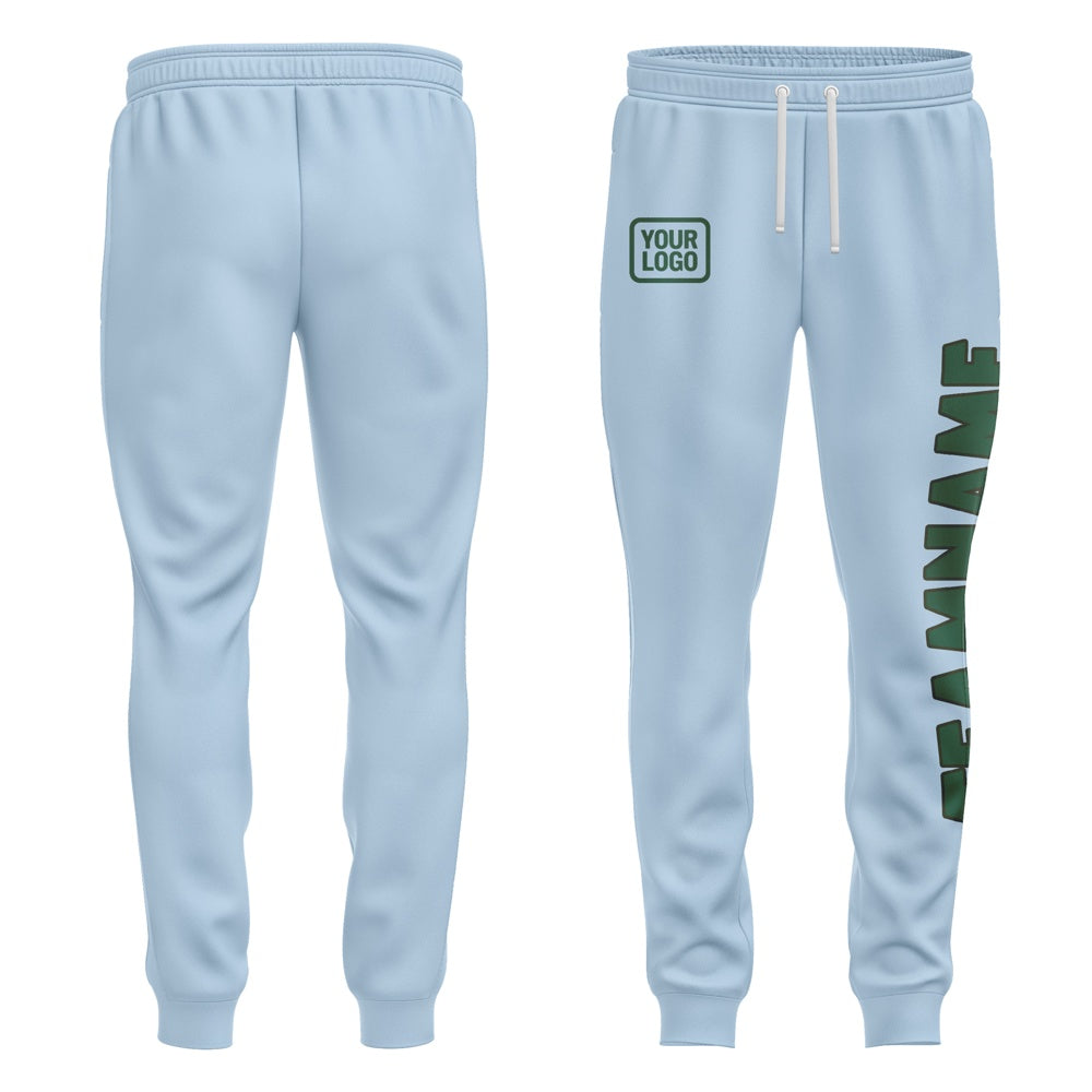 Custom Light Blue Green Pants