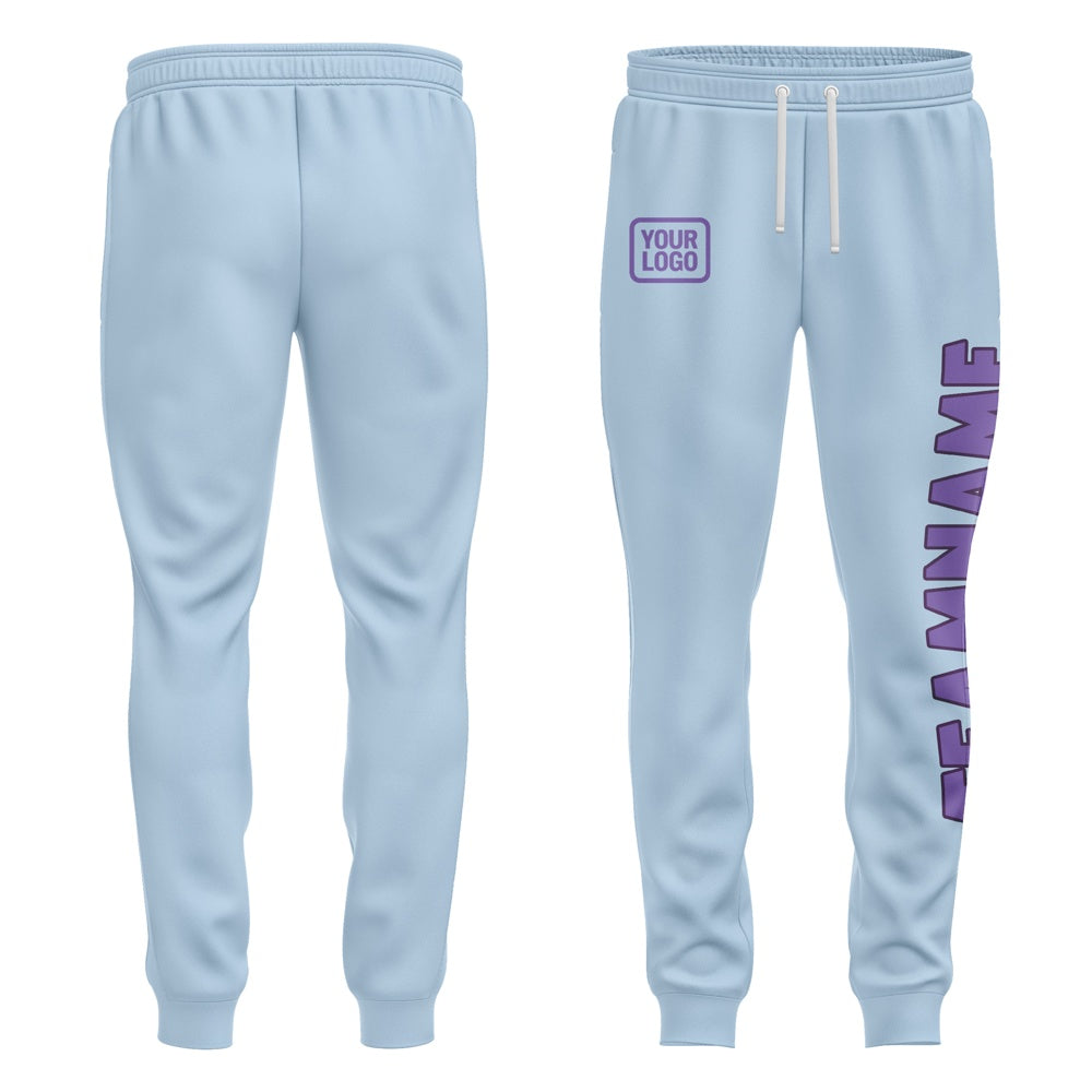 Custom Light Blue Light Purple Pants