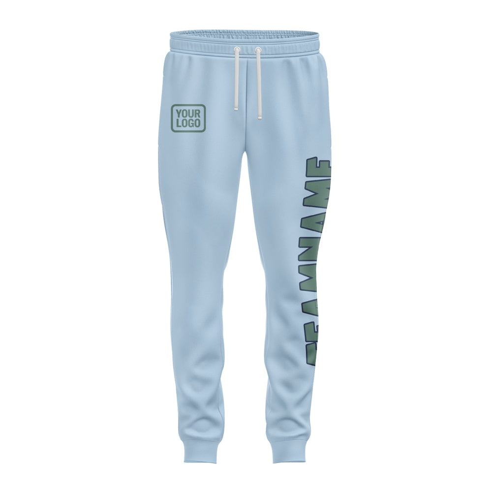 Custom Light Blue Blue Green Pants