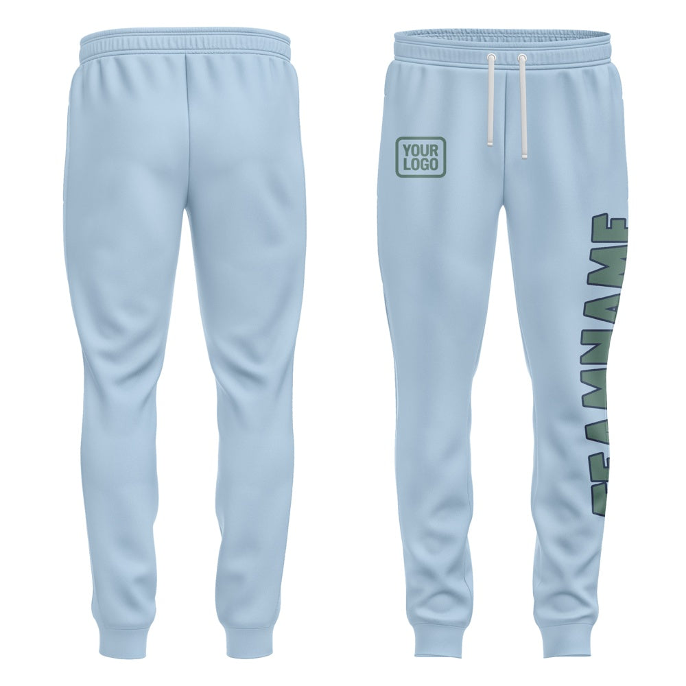 Custom Light Blue Blue Green Pants