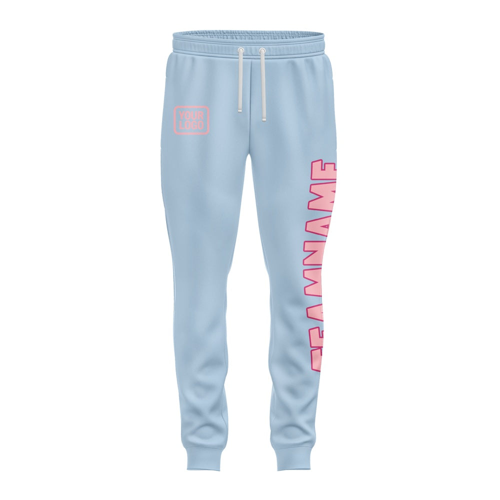 Custom Light Blue Light Pink Pants