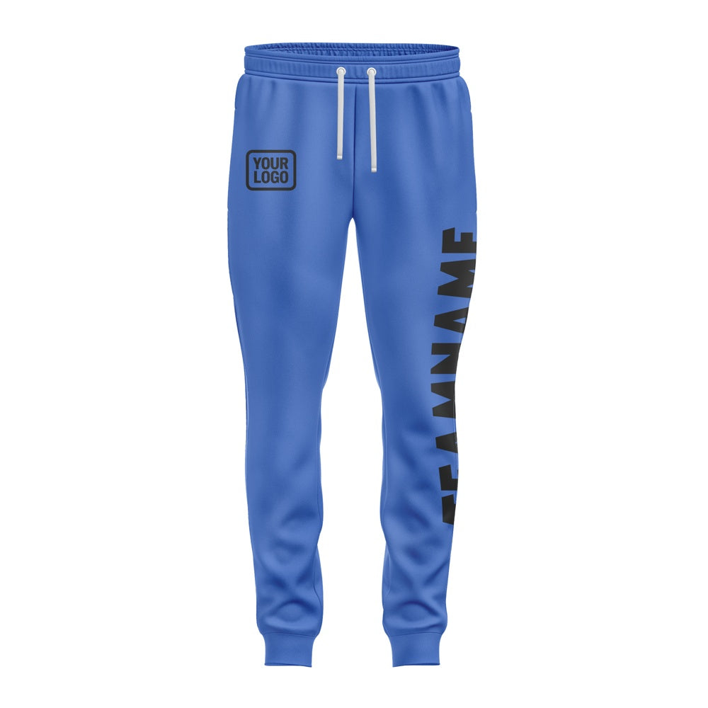 Custom Sky Blue Black Pants