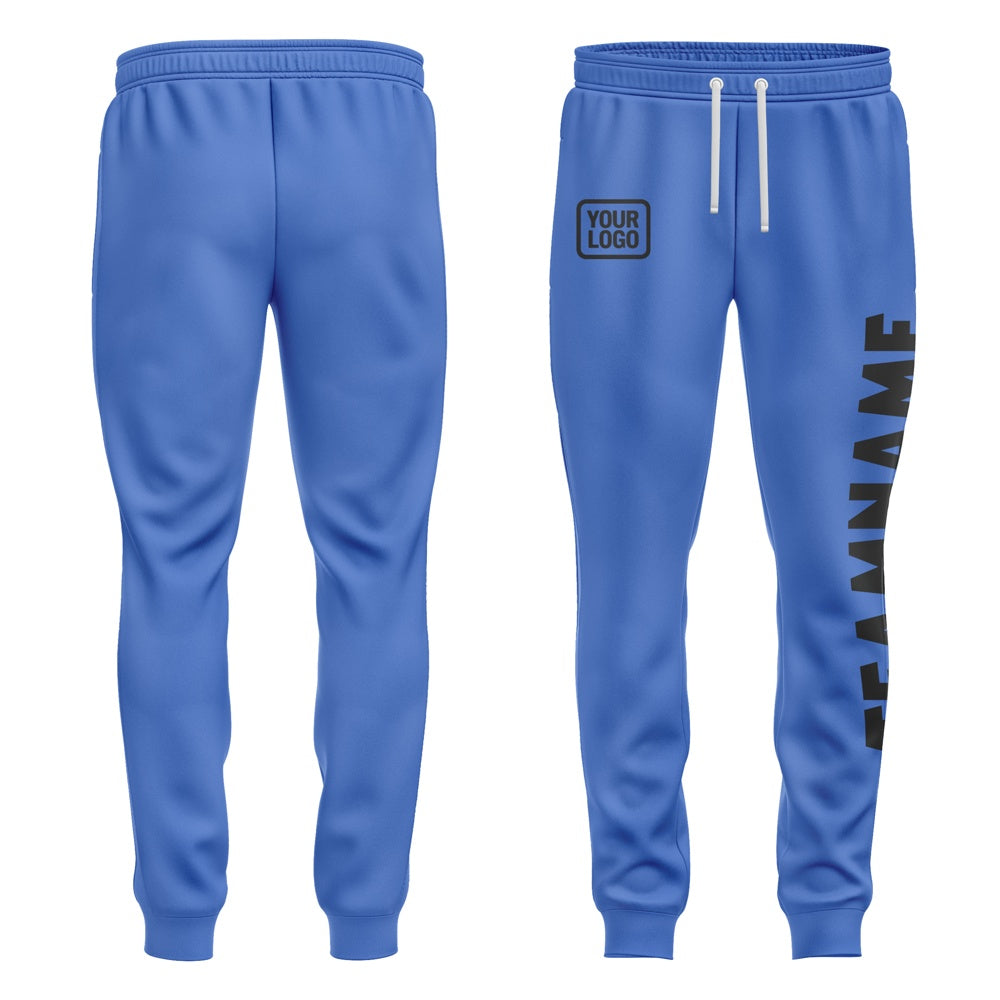 Custom Sky Blue Black Pants