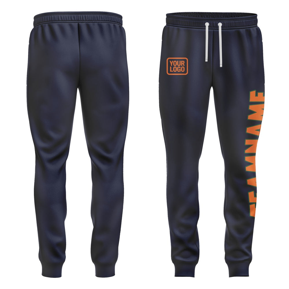 Custom Navy Orange Pants