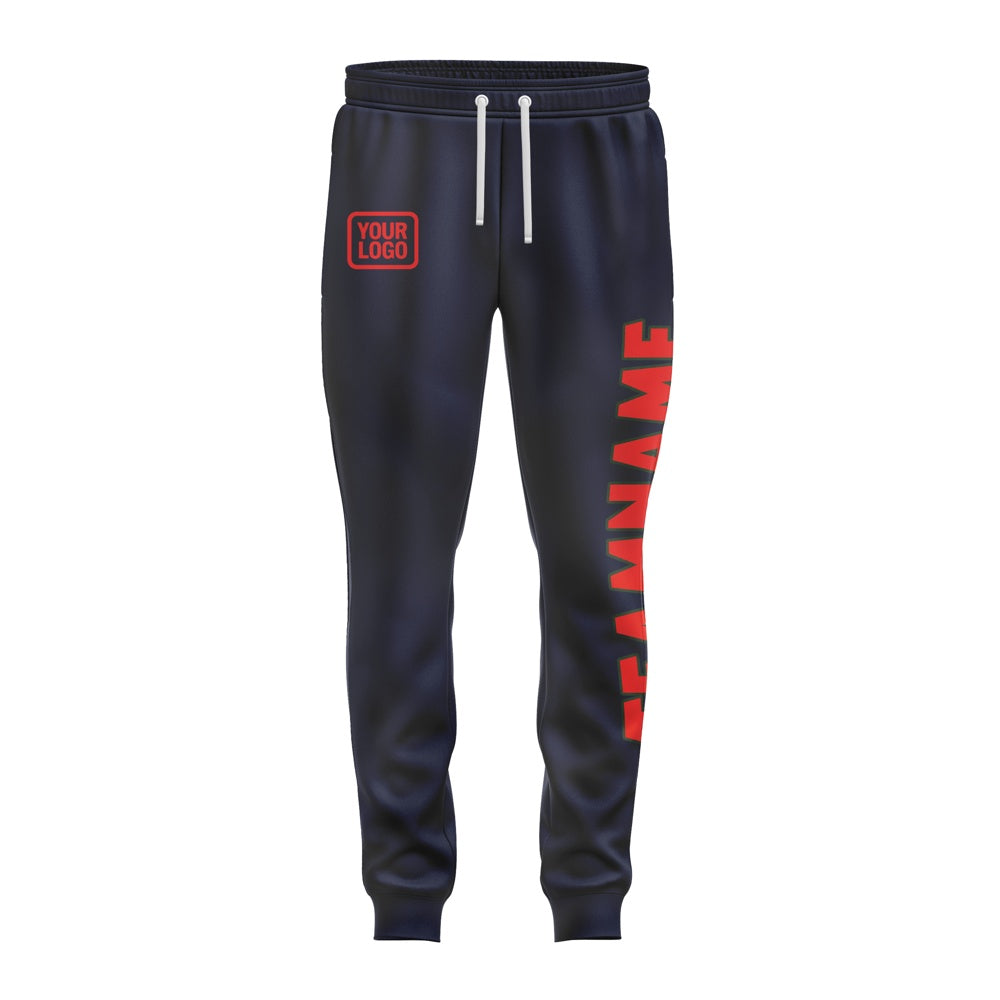 Custom Navy Orange Red Pants