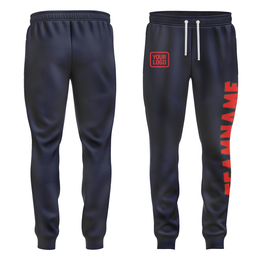 Custom Navy Orange Red Pants