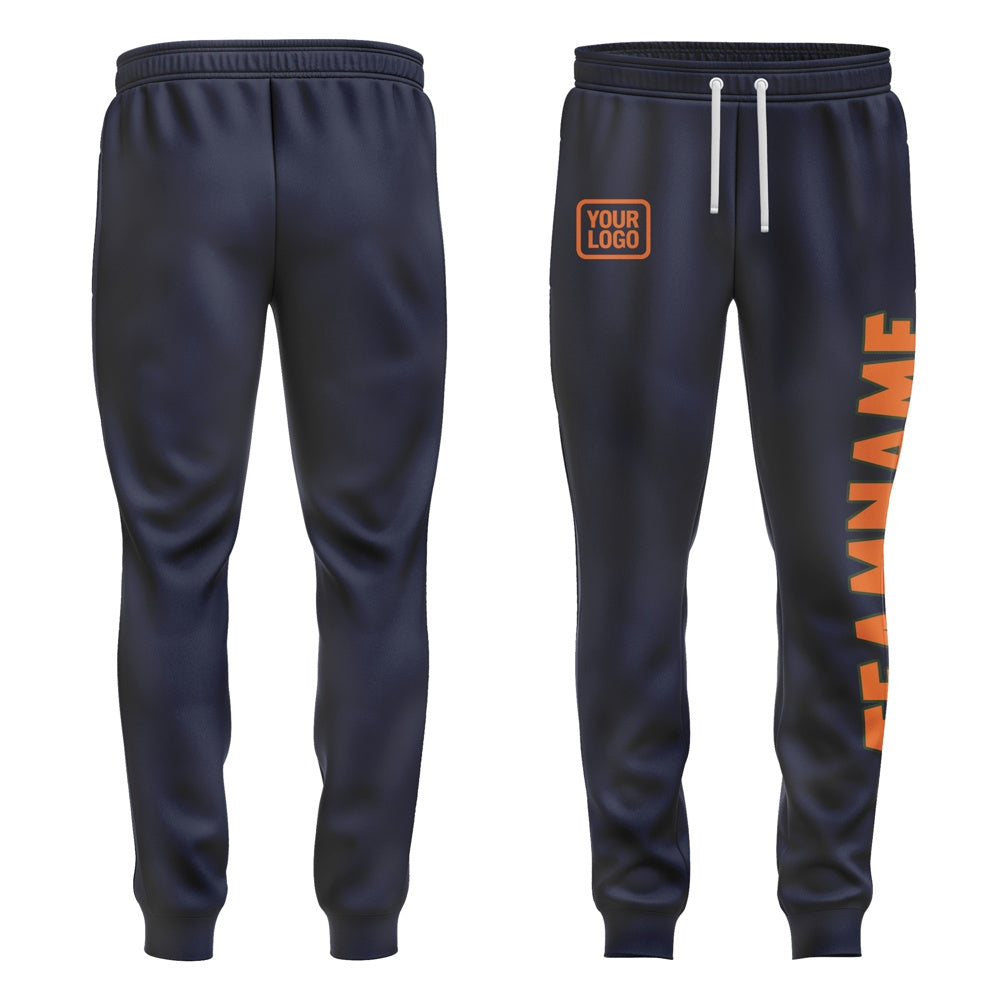Custom Navy Orange Pants
