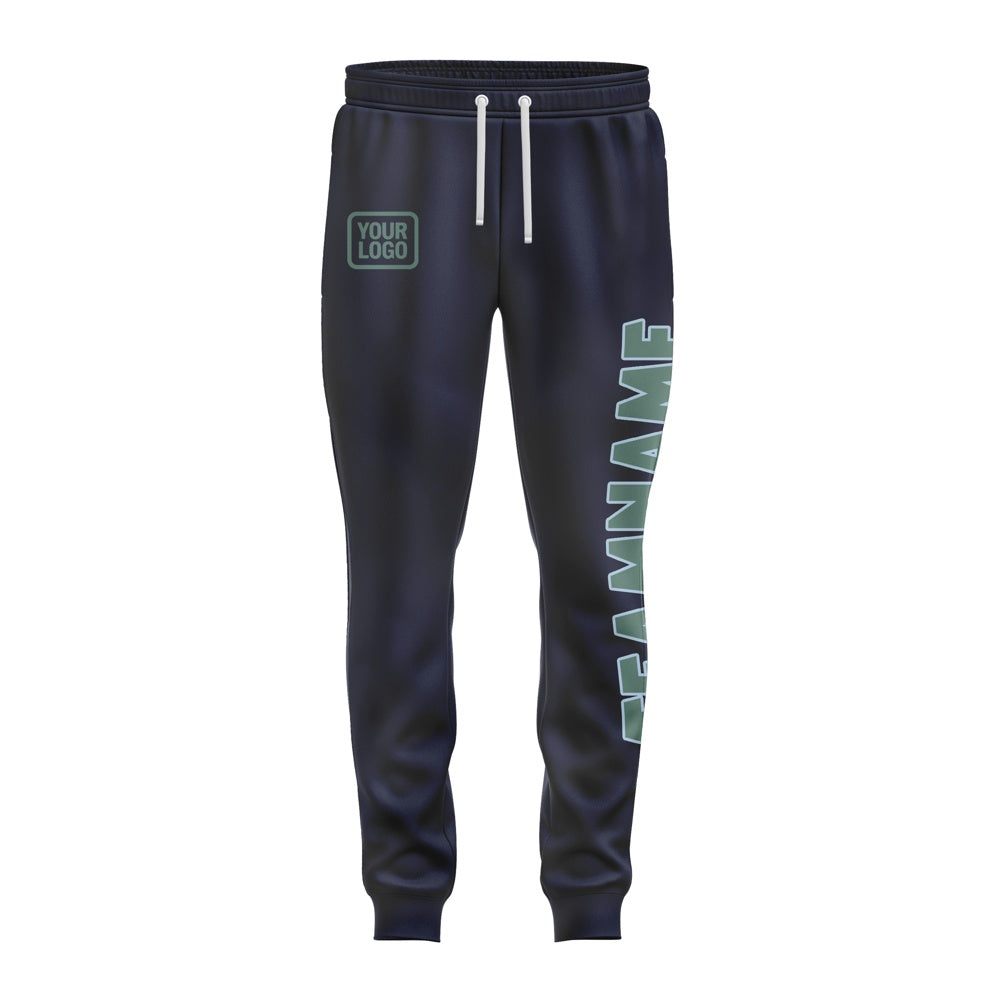Custom Navy Blue Green Pants