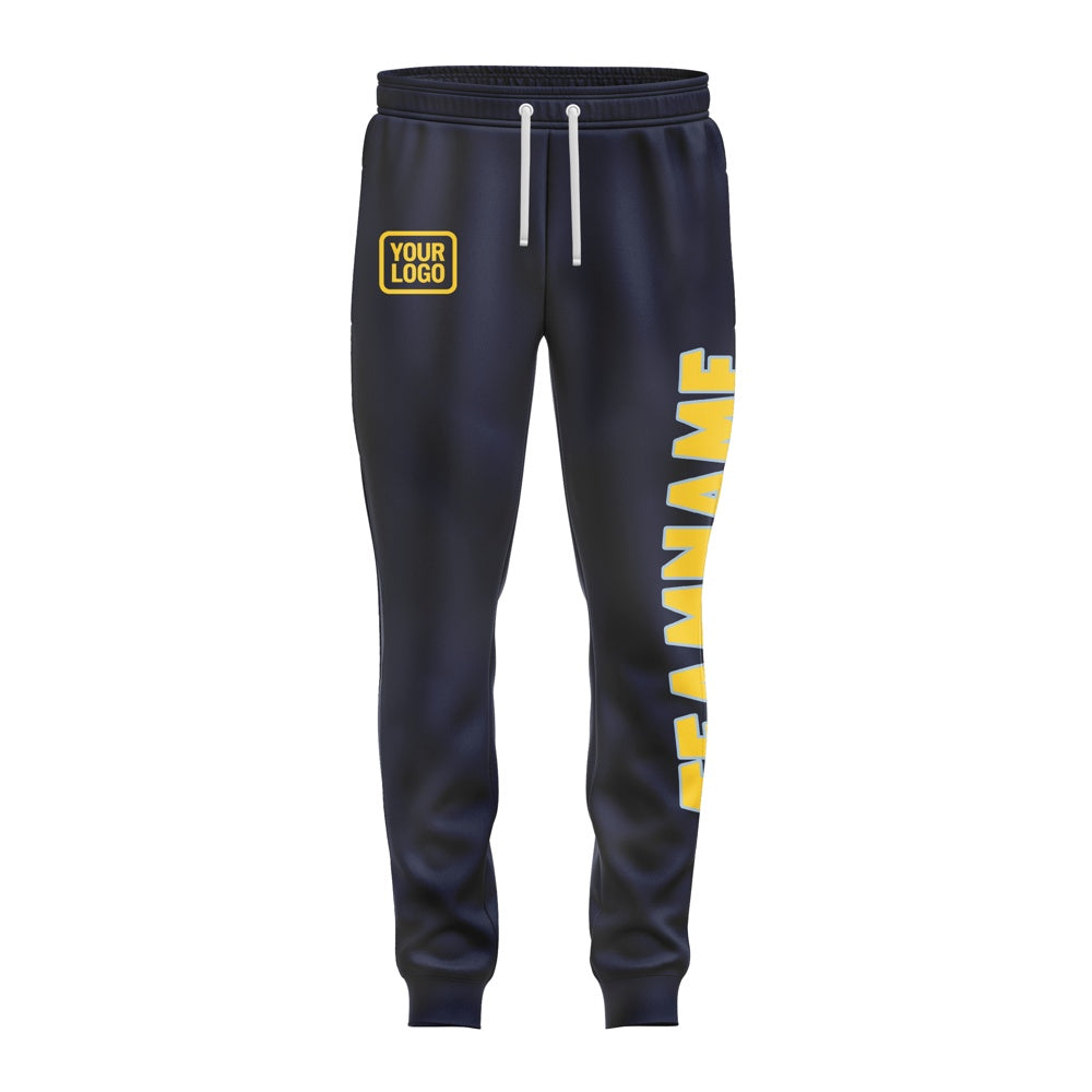 Custom Navy Gold Pants