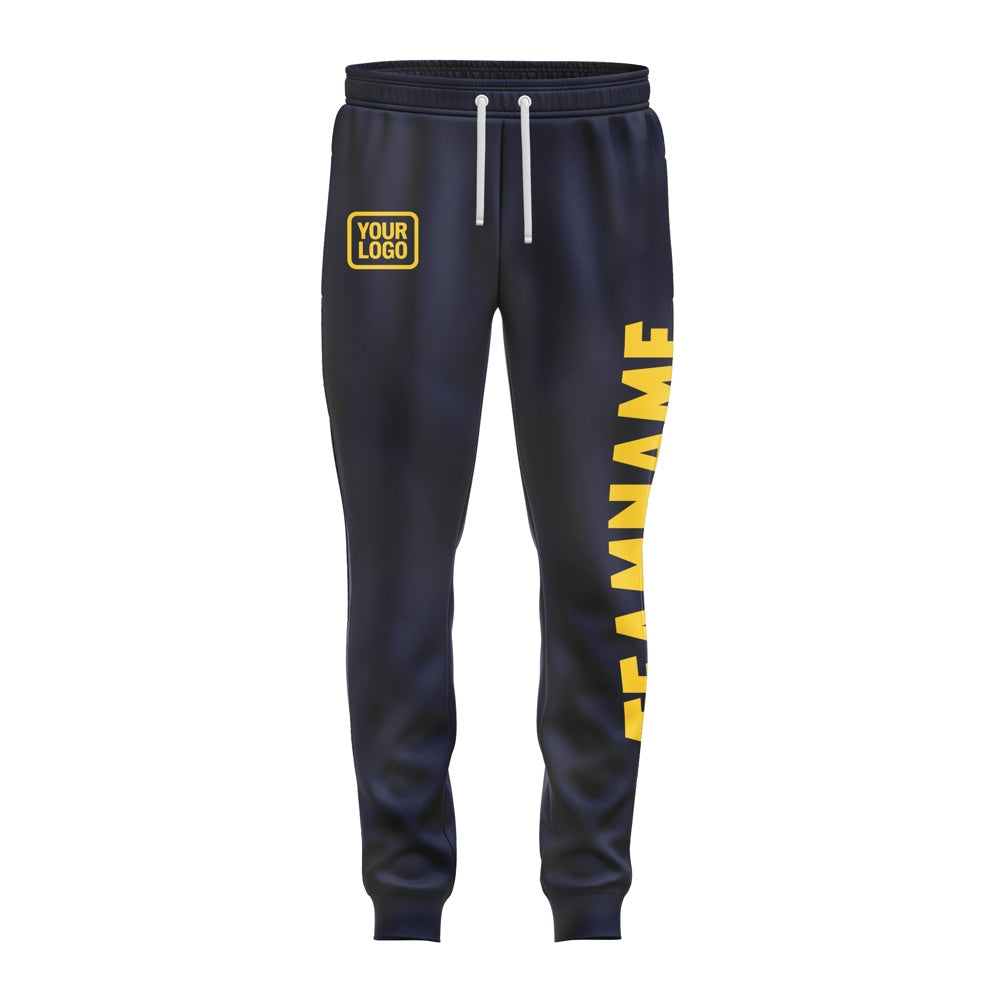 Custom Navy Gold Pants