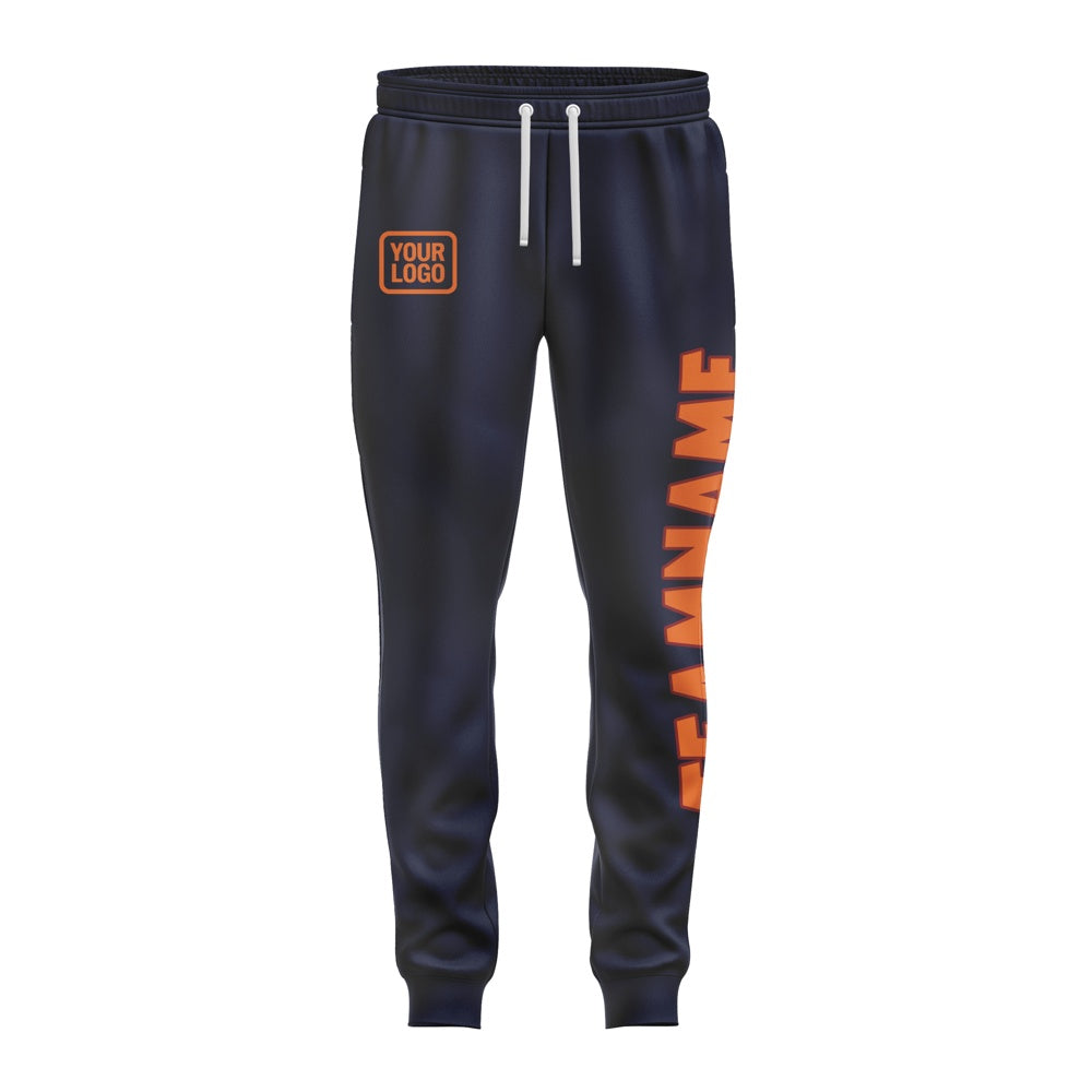 Custom Navy Orange Pants