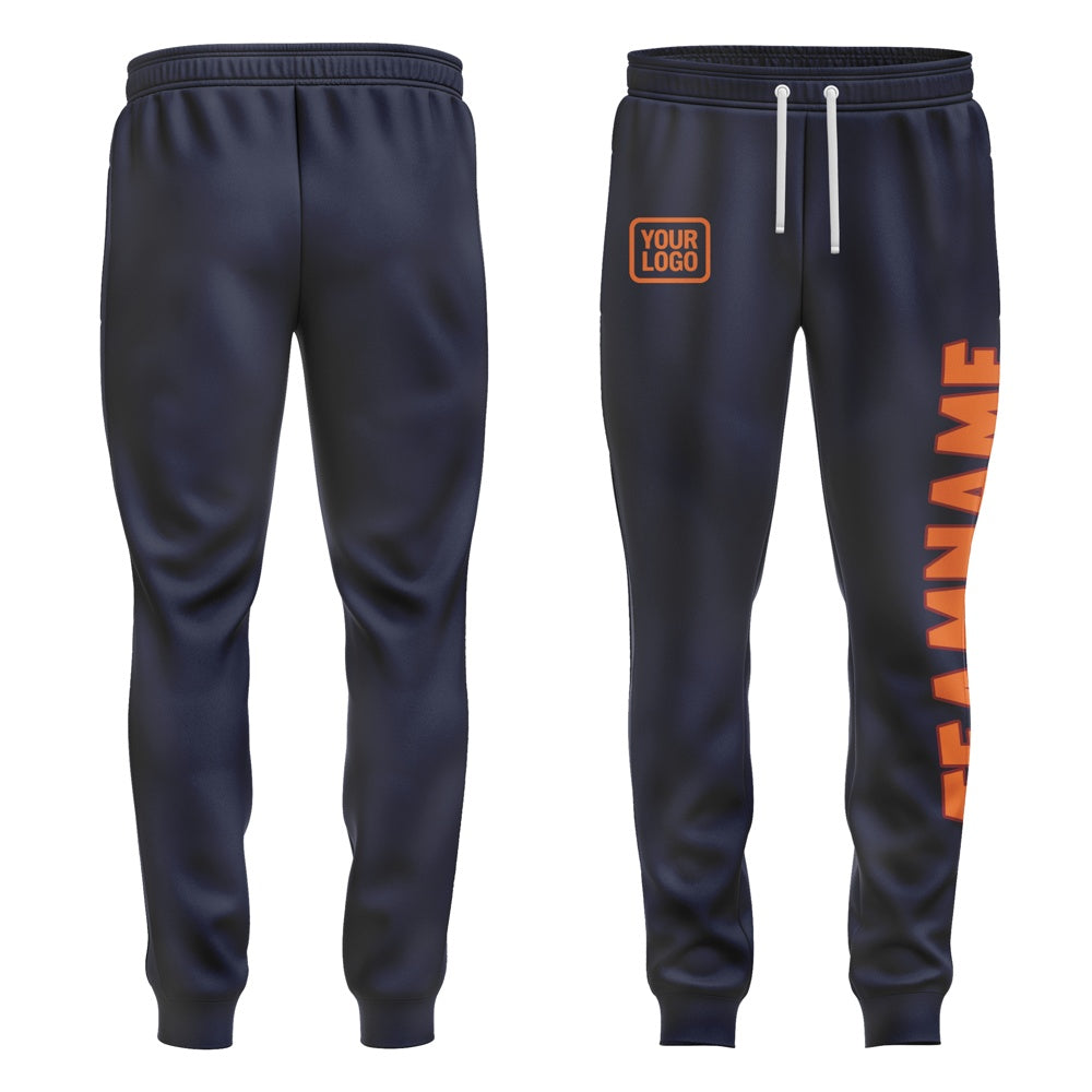 Custom Navy Orange Pants