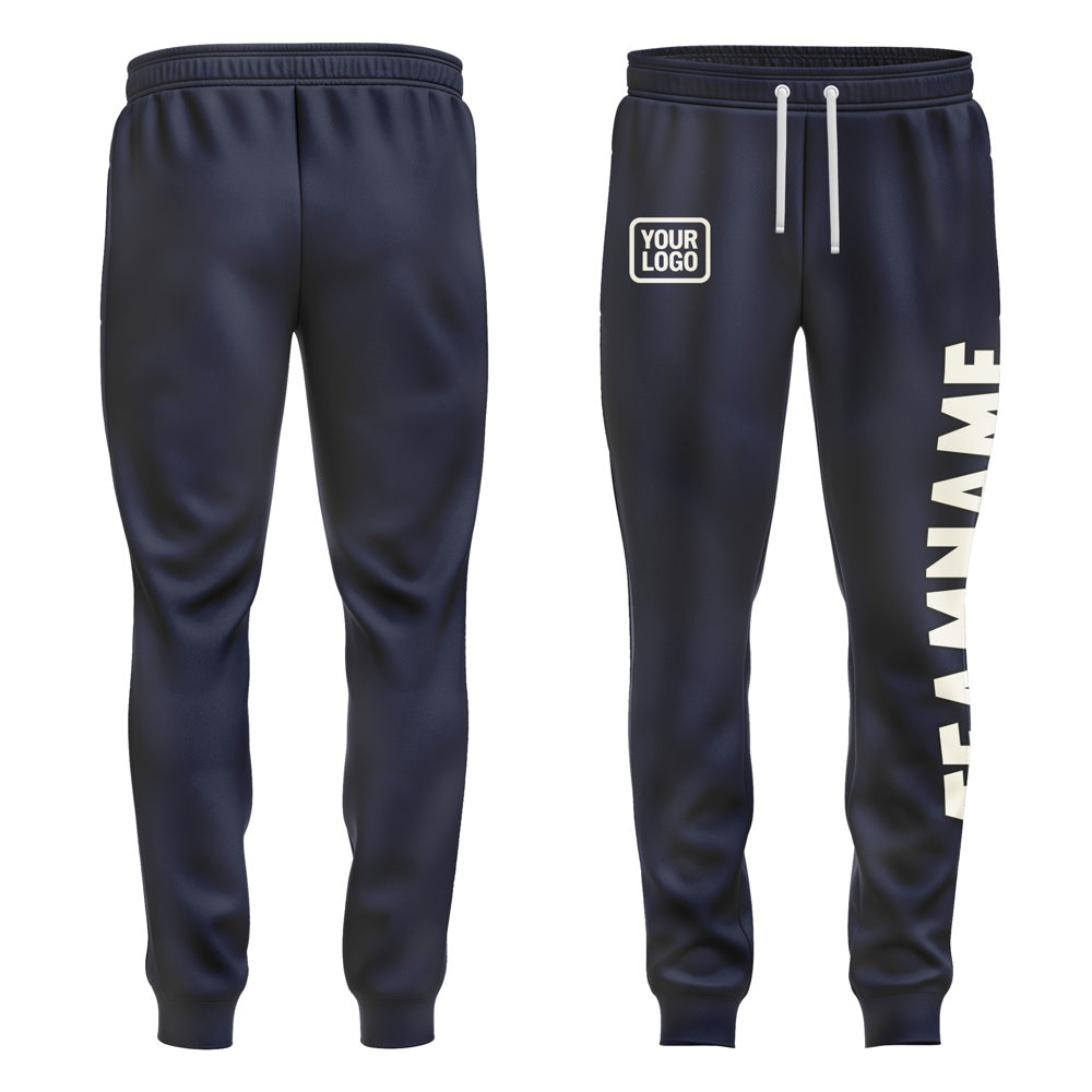 Custom Navy Cream Pants