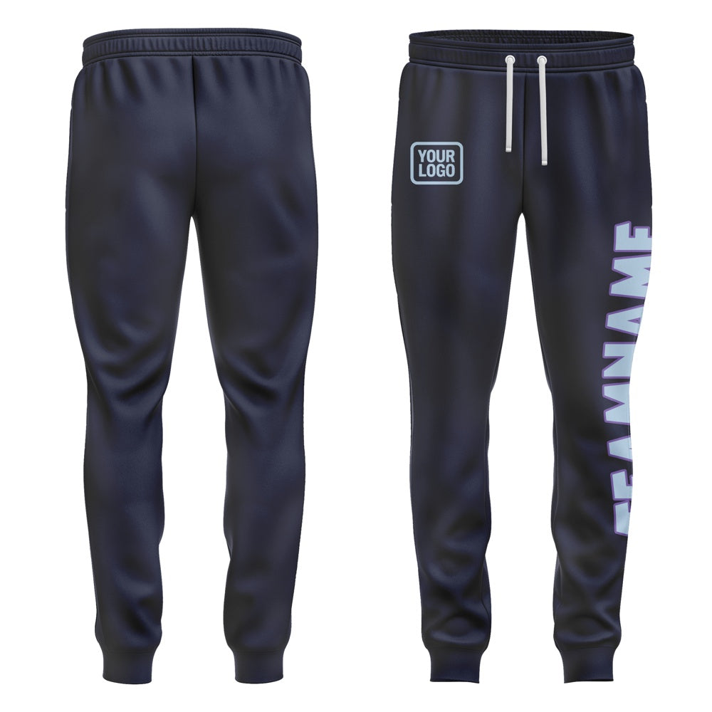 Custom Navy Light Blue Pants