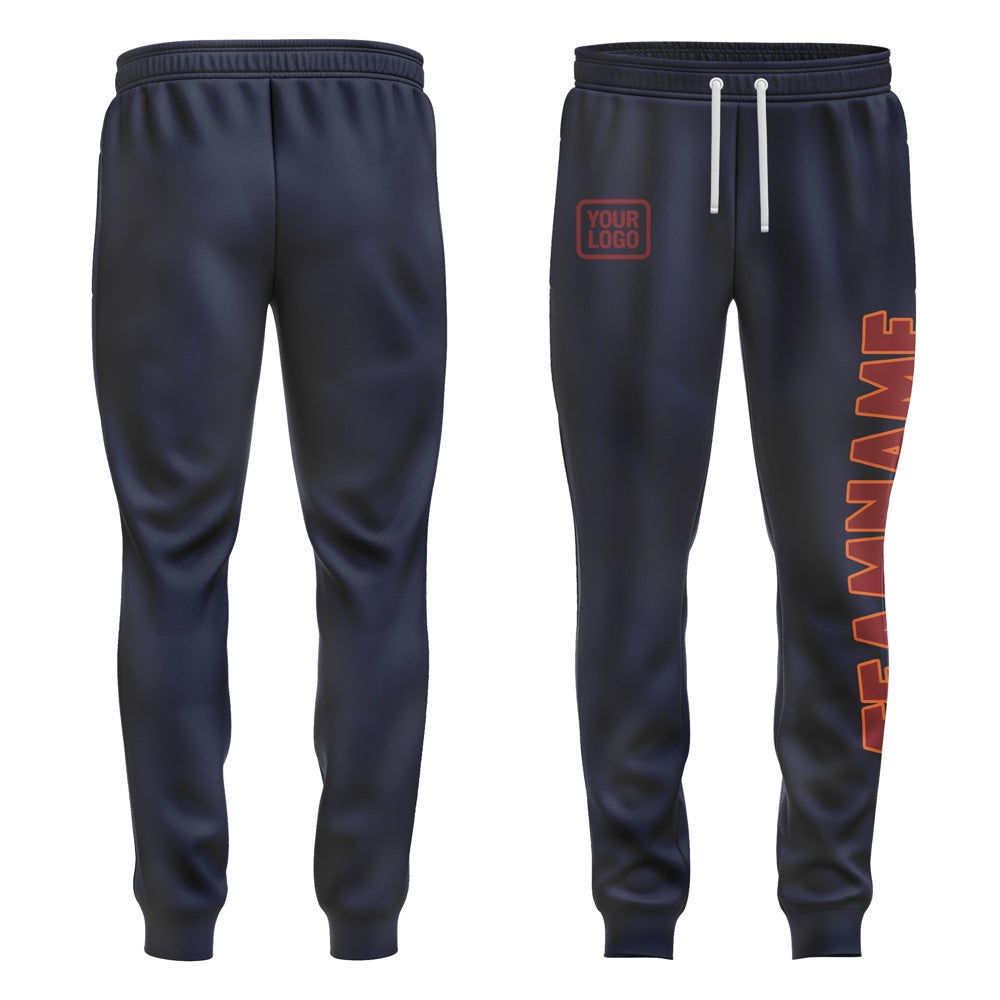 Custom Navy Crimson Red Pants