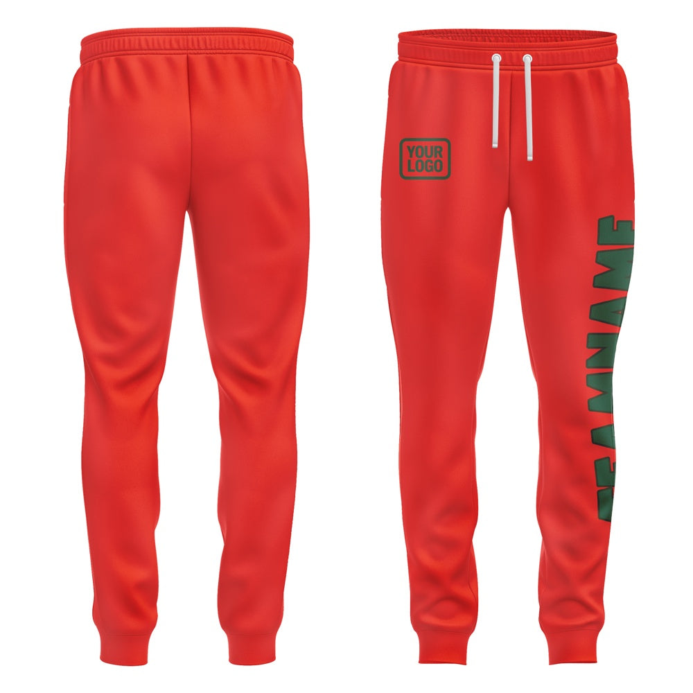 Custom Orange Red Green Pants