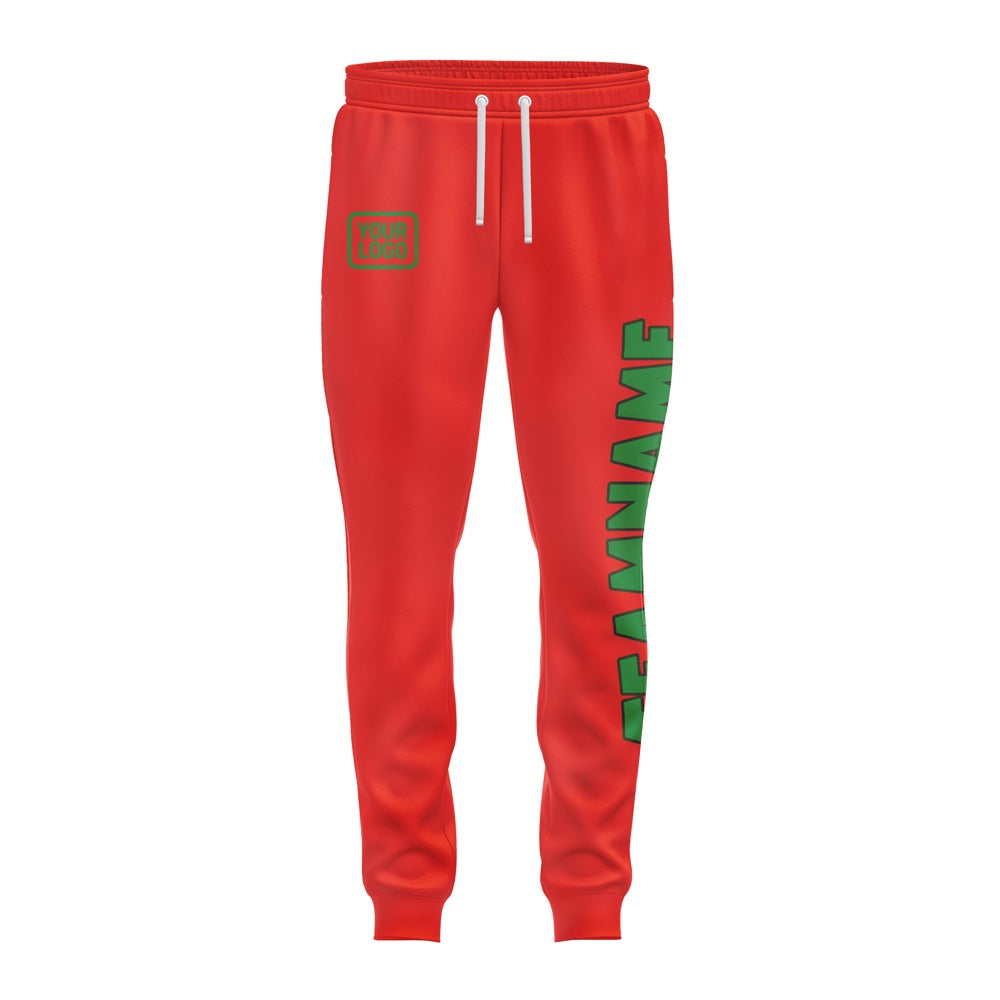 Custom Orange Red Emerald Green Pants