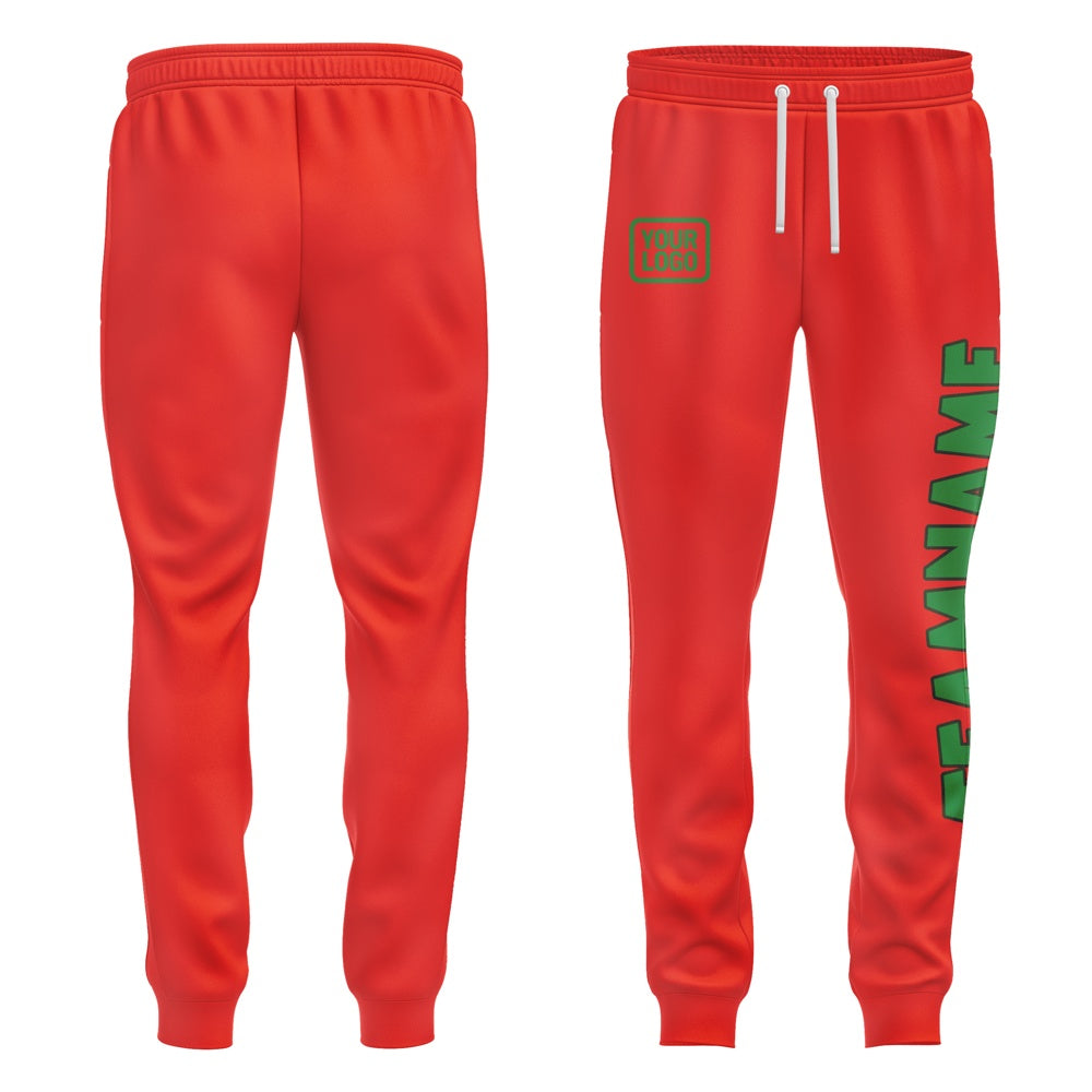 Custom Orange Red Emerald Green Pants