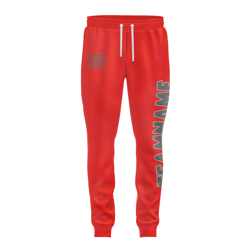 Custom Orange Red Dark Grey Pants