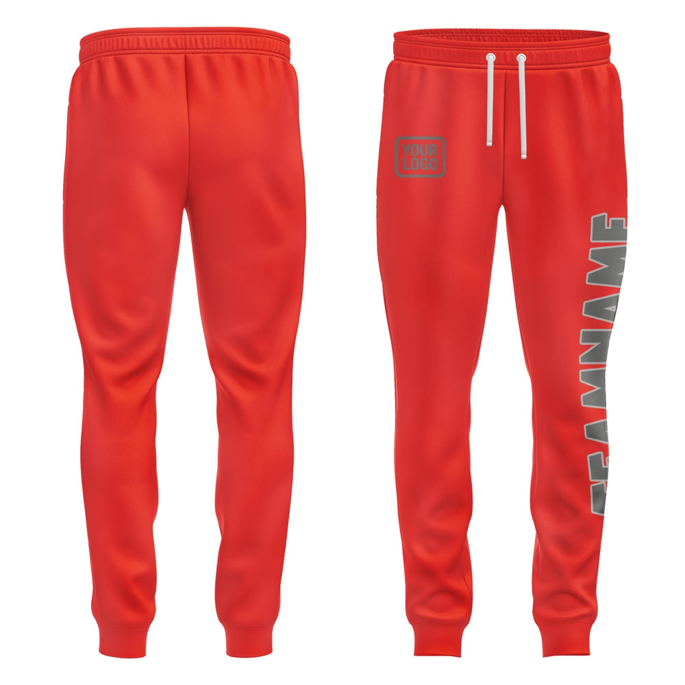 Custom Orange Red Dark Grey Pants
