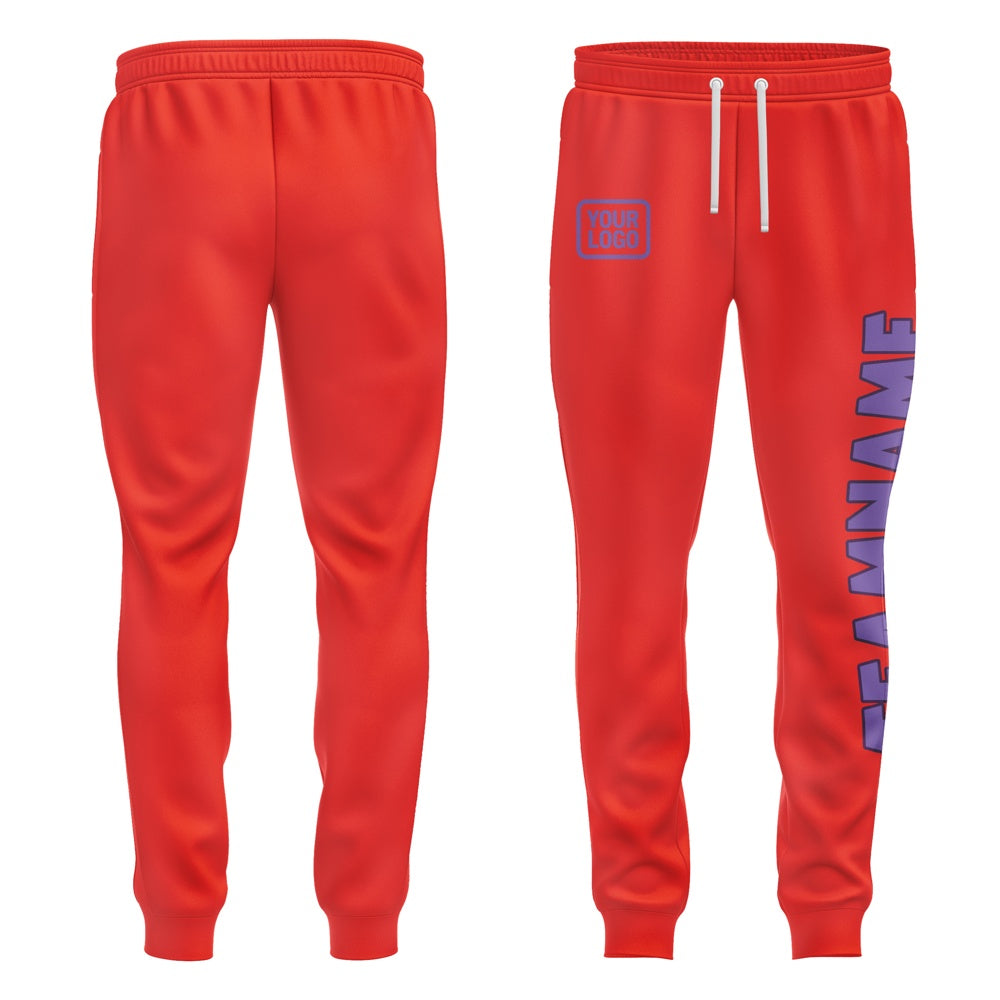 Custom Orange Red Light Purple Pants