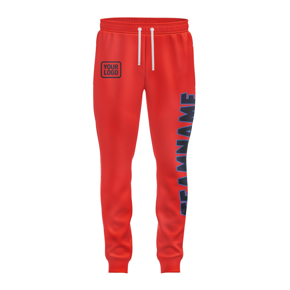 Custom Orange Red Navy Pants