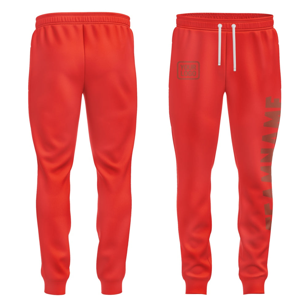 Custom Orange Red Coral Red Pants