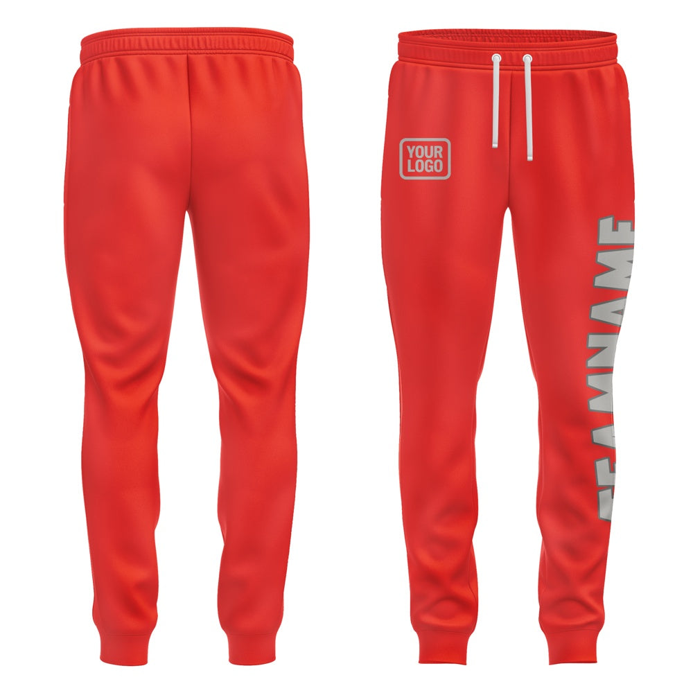 Custom Orange Red Gray Pants