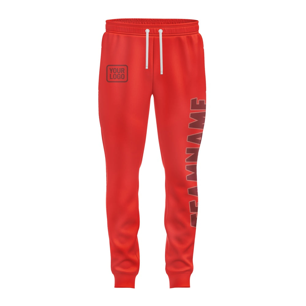 Custom Orange Red Crimson Red Pants