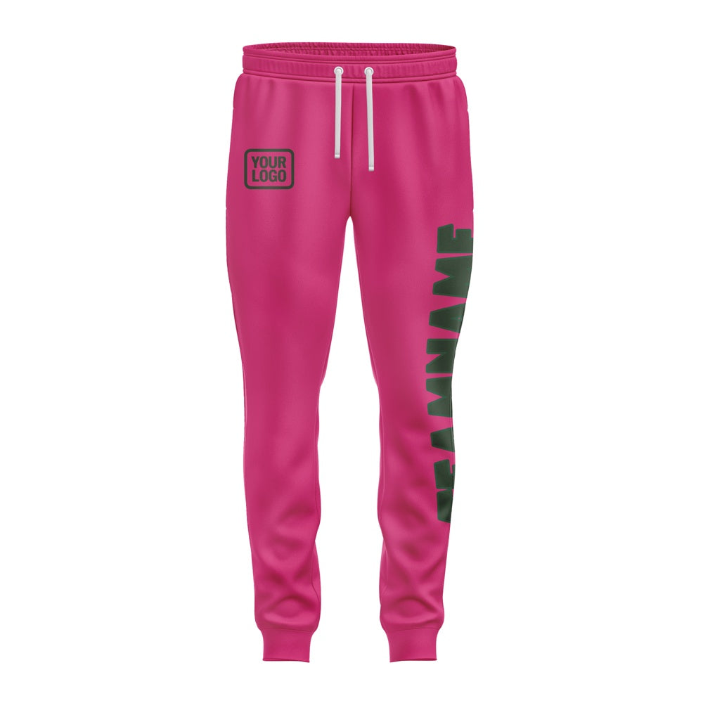 Custom Pink Dark Green Pants