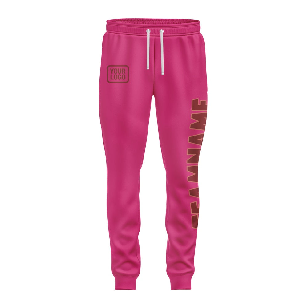 Custom Pink Crimson Red Pants