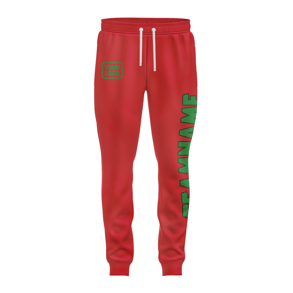 Custom Red Emerald Green Pants