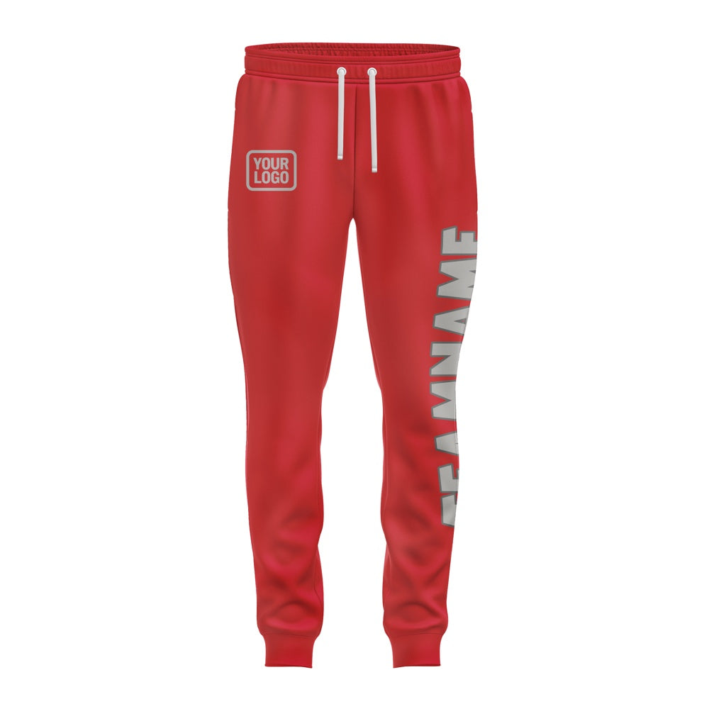 Custom Red Gray Pants