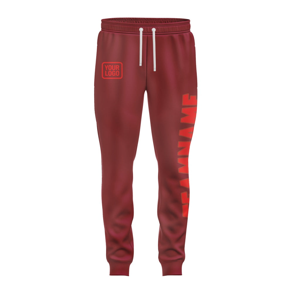 Custom Crimson Red Orange Red Pants