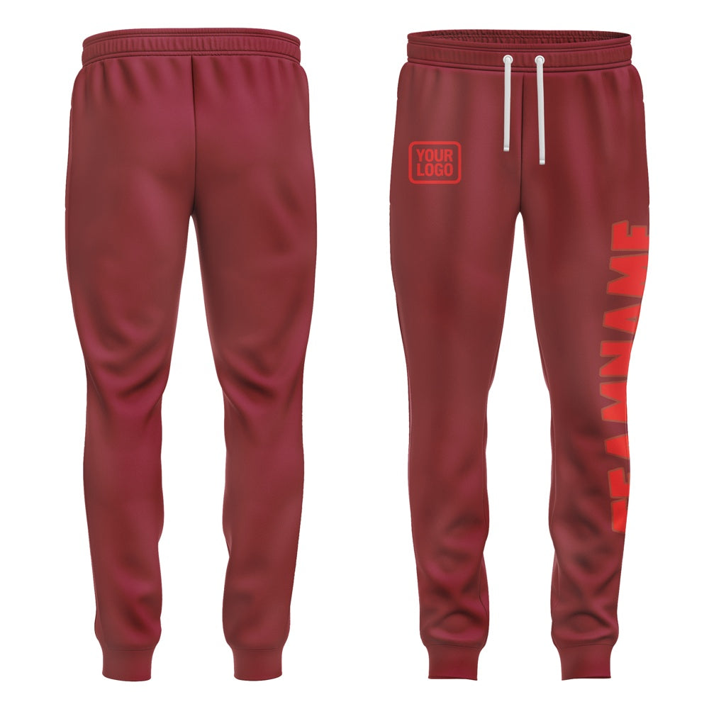 Custom Crimson Red Orange Red Pants