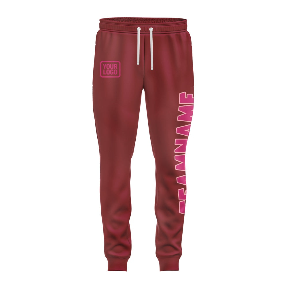 Custom Crimson Red Pink Pants