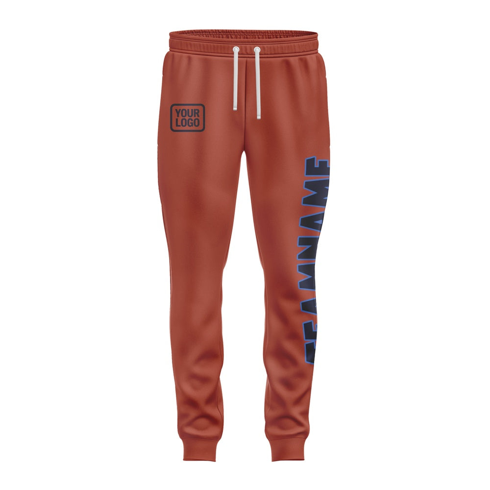 Custom Coral Red Navy Pants