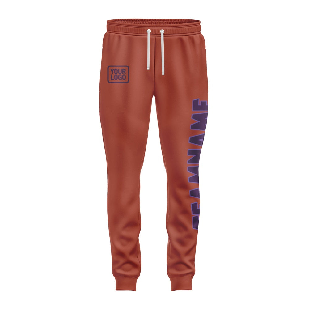 Custom Coral Red Purple Pants