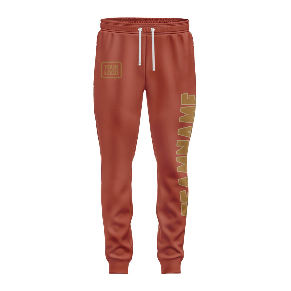 Custom Coral Red Khaki Pants