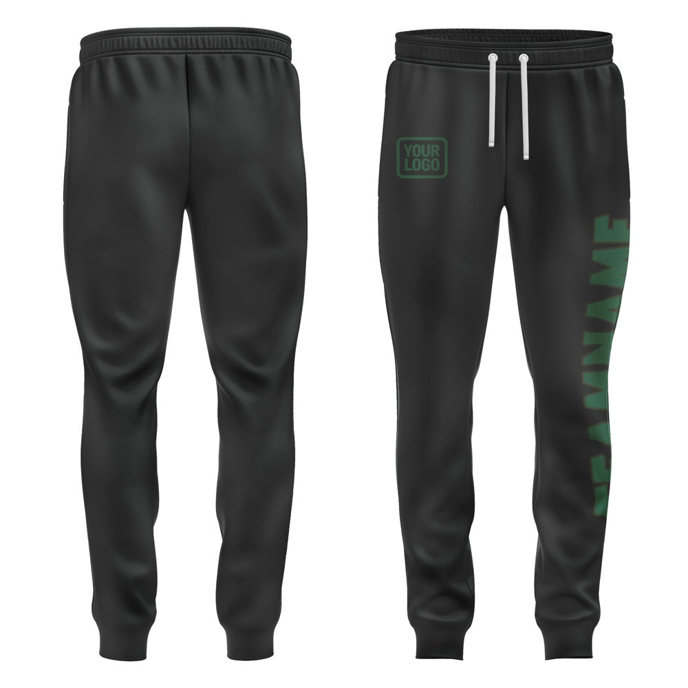 Custom Black Green Pants