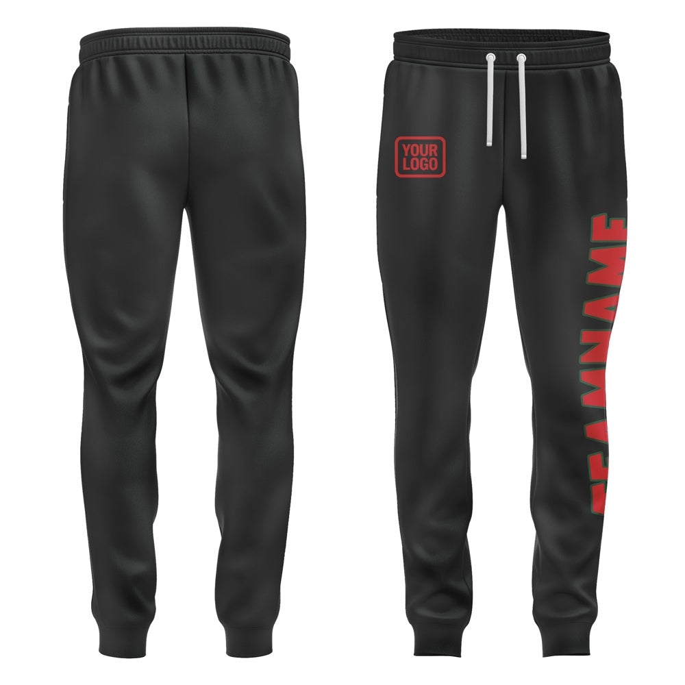 Custom Black Red Pants
