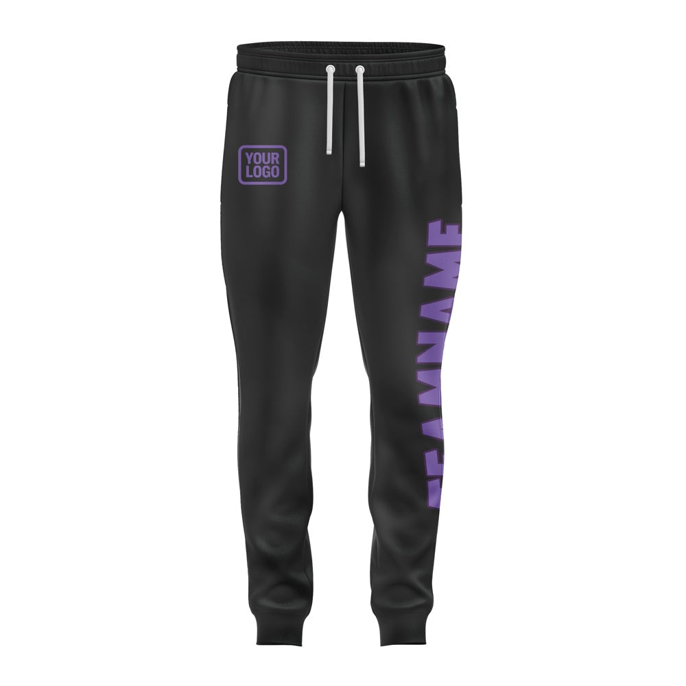 Custom Black Light Purple Pants